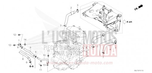 FLEXIBLE DE RADIATEUR/TUYAU D'EAU NT1100DR de 2024
